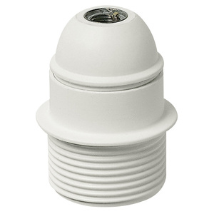 Portalámparas E27 M10x1 Base de Plástico Blanca para Luminarias - Product Image 1