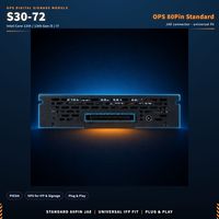 Mini PC OPS Intel Core I5-1240P 2x DDR4 SO-DIMM M.2 PCIe 1GbE 80Pin Standard Double affichage 4K Lecteur d'affichage numérique S30-72