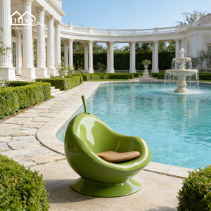 Silla de Diseño Personalizada de Fábrica, Silla de Salón con Forma de <span class=keywords><strong>Pera</strong></span> para Hotel, Resort, Piscina, Balcón, Patio, Decoración de Exteriores - Product Image 3
