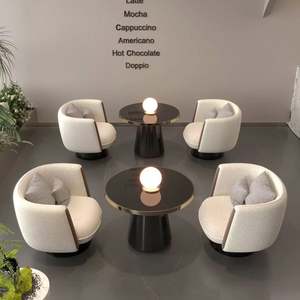 Hotel Lobby <b>Sales</b> Center Negotiation Sof Lounge Area Reception Desk and <b>Chairs</b> Luxury <b>Restaurant</b> Salon <b>Sales</b> Office Tea - Product Image 6