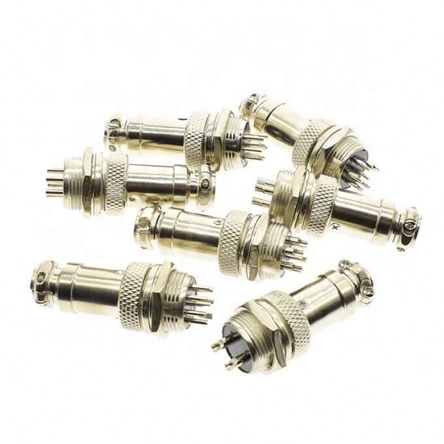 GX12 2/3/4/5/6/7 Pin Male + Female 12mm Circular Aviation Socket Plug Wire Panel Connector