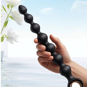 Kit de Entrenamiento Anal Unisex Qilongzhu con Anillo Vibrador para Dedos, Cuentas Elásticas y Tapón de Masaje - Product Image 2
