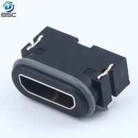 Impermeable IP67 USB 2,0 tipo B 5 pines SMT Micro USB conector hembra USB Jack conector para carga y transmisión de datos
