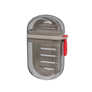 Creative Modern Small Travel Soap Box with Sealed Lid Drain Eco-Friendly Portable Business Trip Hotel Use Container for <b>Kitchen</b> - Product Image 1