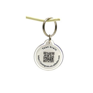 Alta calidad NFC programable URL <span class=keywords><strong>QR</strong></span> 213/215 personalizado epoxi llavero Animal etiqueta Logo tamaño <span class=keywords><strong>Circular</strong></span> 13,56 MHZ - Product Image 1