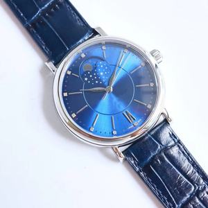Montres mécaniques les plus vendues avec un design tendance, fonction phase de lune de haute qualité, série bleue - Product Image 5