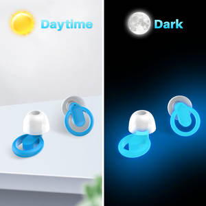 ที่อุดหูยางเรืองแสงแบบใช้ซ้ำได้ ป้องกันเสียงรบกวน สำหรับการเดินทางกลางแจ้งและการนอนหลับ ให้การปกป้องการได้ยินที่สบาย - Product Image 3