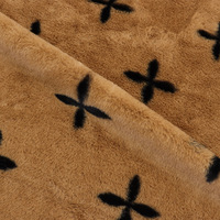 Nouveau design 2026 : Tissu en peluche doux et confortable, motif trèfle à quatre feuilles, aspect lapin moelleux