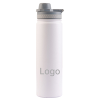 Bouteille isotherme réutilisable et durable avec poignée pliable en acier inoxydable pour événements sportifs d'équipe