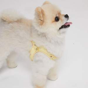 Arnés de cuero premium resistente a arañazos para perros, arnés acolchado duradero para pasear mascotas, para perros grandes con esponja interior completa. - Product Image 3