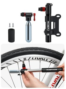 <span class=keywords><strong>Pompe</strong></span> à vélo RIDERACE <span class=keywords><strong>CO2</strong></span> double usage, mini <span class=keywords><strong>pompe</strong></span> portable pratique 110 PSI AV/FV, <span class=keywords><strong>pompe</strong></span> à vélo de route <span class=keywords><strong>VTT</strong></span>, <span class=keywords><strong>pompe</strong></span> à pneus en alliage d'aluminium - Product Image 5