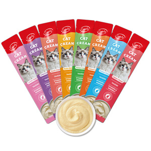 Thức ăn vật nuôi Nhà cung cấp tùy chỉnh bán buôn hộp khuyến mãi 17g * 6 cá hồi + trứng cá muối mèo điều trị mèo ướt thực phẩm mèo Kitten Strips Snack trái cây - Product Image 2