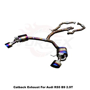 ท่อไอเสีย Vortex Lightweight Gold Titanium Catback สำหรับ Audi RS5 B9 2.9T ปี 2019-2025 ระบบแข่งขัน Track-Spec - Product Image 2