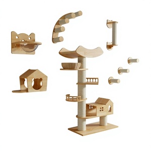 Système d'escalade mural complet pour chat, ensemble de 7 pièces, ensemble de meubles muraux de luxe pour chat avec capsule spatiale et pont - Product Image 4