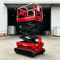 Plateforme élévatrice à ciseaux sur chenilles tout-terrain personnalisable pour travaux en hauteur
