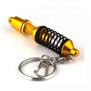พวงกุญแจโช้คอัพสปริงสีดำแดงสำหรับอะไหล่รถยนต์ขายส่ง - Product Image 3