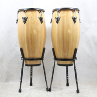 OEM Professional Classic Latin Percussion Wood Conga Drum Sets 11" Stand Ergonomic Design Customizable Size & Color