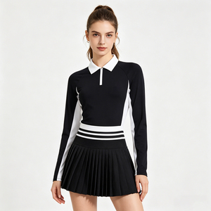 Ensemble de vêtements de sport personnalisés pour le <span class=keywords><strong>tennis</strong></span>, la course <span class=keywords><strong>et</strong></span> la gym, séchage rapide, haute extensibilité, respirant, jupe de golf <span class=keywords><strong>et</strong></span> polo, collection été, vente en gros - Product Image 2