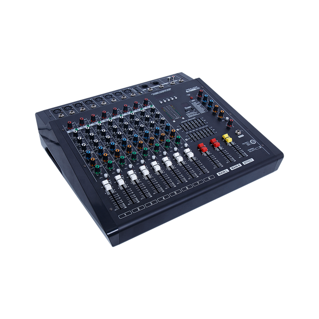 DMX99-8 Professional Audio Digital DJ Mixer 8 Channel USB Sound Mixer Suitable for Karaoke