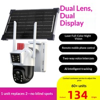 Caméra de surveillance extérieure sans fil 4G Wi-Fi haute définition étanche à énergie solaire pour fabricants, avec contrôle à distance