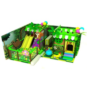 Aire de jeux intérieure avec toboggan double face, piscine à balles, ensemble complet pour enfants de 7 ans, équipements pour enfants, thème nature personnalisé - Product Image 6