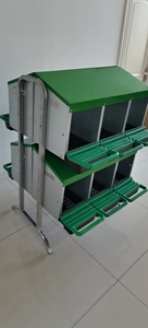 Scatola nido di pollo di plastica di alta qualità doppio strato con gambe più forti per uso domestico e pollai dell'azienda agricola sia nuovi che usati - Product Image 3