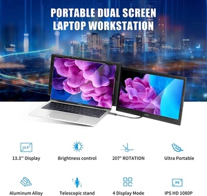 Monitor portátil <span class=keywords><strong>de</strong></span> 13,3 pulgadas, pantalla extendida para ordenador portátil, 1080P, FHD, IPS, para teléfono inteligente - Product Image 2