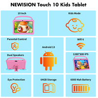 Tablette Android M10 10 pouces, ordinateur tablette 4G avec appels, double carte SIM, pour l'apprentissage et l'éducation, vente directe fabricant, tablette PC pour enfants