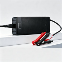 Chargeur de batterie LiFePO4 14,6 V 10 A pour batteries au phosphate de fer et de lithium 12 V, charge rapide intelligente, haute efficacité, indicateur LED