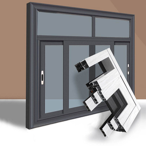 Ventanas Plegables de Esquina Fijas Corredizas de Alta Calidad para Balcón, de Aleación de <span class=keywords><strong>Aluminio</strong></span> con Rotura de Puente Térmico, Rejillas de Seguridad con <span class=keywords><strong>Mosquitera</strong></span> - Product Image 1