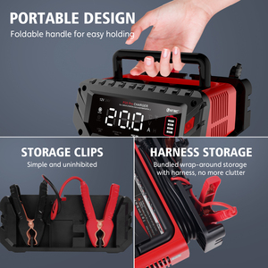 Cargador de Batería Portátil HTRC P20 Pro 12v 20a 20, Cargador de Batería de Coche de 12 Voltios para Baterías de Litio y Plomo-Ácido - Product Image 3