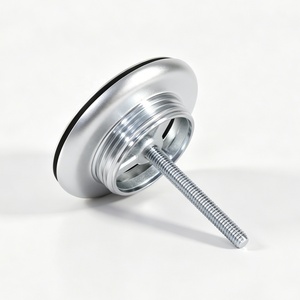 Siphon de lavabo encastré profil bas en acier inoxydable 304, G1-1/4" sans fente pour lavabo à poser sans trop-plein - Product Image 3