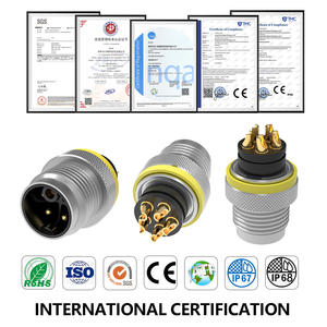 Cable conector Westsaim M12, 4 pines, código K, soldadura Industrial, enchufe macho moldeable, conector Circular impermeable IP67 - Product Image 3