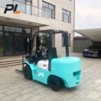Forklift Listrik Baterai Lithium 2.5 Ton Empat Roda, Forklift Counterbalance untuk Penanganan Kargo Gudang