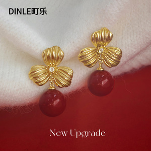 ต่างหูรูปดอกไม้ Dinle เงินแท้ S925 ประดับเพชรซิคอนสังเคราะห์ เหมาะสำหรับเป็นของขวัญ - Product Image 2