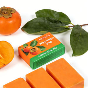 Savon déodorant à l'extrait de kaki, éliminateur naturel des odeurs corporelles, savon de bain pour hommes et femmes, vente en gros, OEM, logo personnalisé - Product Image 6