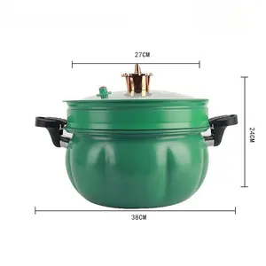 Pot à soupe d'ustensiles de cuisine sans fumée à fond épaissi anti-adhérent à micro-pression