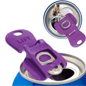 6Pcs Zenidoo Reusable Easy <b>Bottle</b> Openers <b>Plastic</b> Tab Pop <b>Beer</b> for Soda Drink Protector Anti-Bug Fly Beverage Protection - Product Image 2
