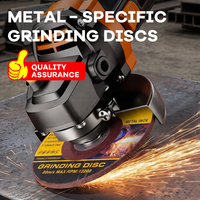 Disque de meulage abrasif jaune haute dureté, disque de coupe T27 125 mm pour la découpe de l'acier et du métal, OEM personnalisé