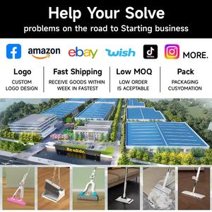 Brosses de nettoyage de sol de salle de bain en gros d'usine 3 en 1 essuie-glaces de nettoyage de fenêtres en plastique à long manche réglable - Product Image 4