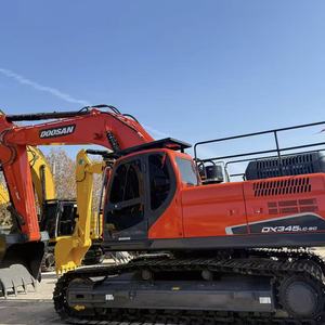 Excavatrice sur chenilles hydraulique d'occasion Doosan DX345LC-9C 34 tonnes, d'origine coréenne, pour travaux de construction - Product Image 3