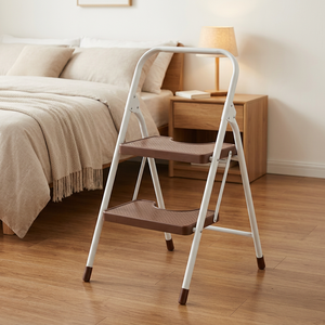 Escabeau pliable à 2 marches pour chambre à coucher, usage domestique KC 7092A - Product Image 1