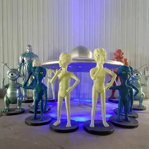 Escultura de Fibra de Vidrio de Personaje de Película, Escultura de <span class=keywords><strong>Depredador</strong></span>, Precio Bajo de Fábrica, Escultura de <span class=keywords><strong>Alien</strong></span> - Product Image 2