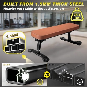 Panca Pieghevole di Qualità per Palestra, Design Salvaspazio, Cuscino Spesso, Multiuso per Esercizi di Allenamento con Pesi - Product Image 6