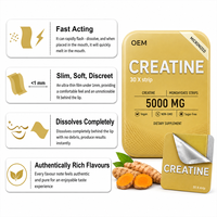 Bandes Orales Dissolvantes OEM avec L-Théanine, Créatine et BCAA pour le Sport, le Sommeil et le Soutien Énergétique des Adultes