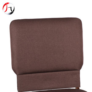 アームレスト付き布張り教会祈りの椅子カスタマイズロゴ付きメタルフレームシアターチェアパッド入りオーディトリアムチェア - Product Image 3