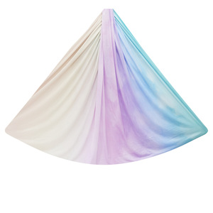 SANFAN Hamaca de yoga aérea personalizada Seda duradera con correa de extensión, Mosquetón de seda columpio aéreo <span class=keywords><strong>para</strong></span> el hogar - Product Image 5