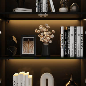 Nuovo Design soggiorno ha portato armadi di stoccaggio cassettiera moderna con armadietto in vetro a <span class=keywords><strong>doppia</strong></span> <span class=keywords><strong>porta</strong></span> - Product Image 4