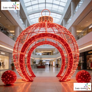 Boule lumineuse LED de Noël, sphère lumineuse de Noël, globe lumineux LED, guirlande lumineuse LED en forme de boule, arche lumineuse LED - Product Image 2