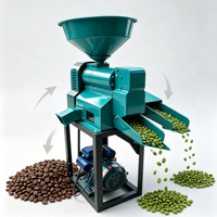 Machine à décortiquer les grains de café automatique à grande vitesse et faible bruit avec moteur 220V, haute productivité, usage professionnel à domicile